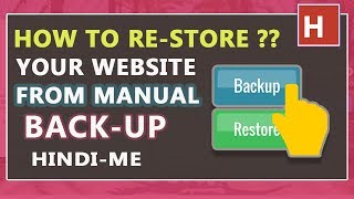 how to restore your website from manual back up