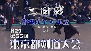 【高画質】二回戦・2／2【警視庁A×足立】H28第65回東京都剣道大会【5林×悪原・6正代×岩井・7越川×石塚】Tokyo Kendo Tournament