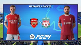 FIFA 24 - Arsenal vs Liverpool - English Premier League 23/24 -4K 1080p - Full Match at the Emirates