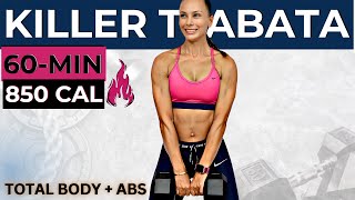 60-MIN FAT KILLER TABATA WORKOUT FOR TOTAL BODY WEIGHT LOSS, LEAN BODYBUILDING, BELLY FAT LOSS + ABS