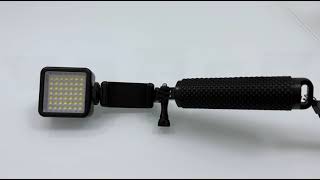 EUROLED.LV / LED Selfie Lampa ar pašbilžu nūju Ø 4cm / 19cm /  49 diodes / 800Lm / Ring lamp / 2xAA