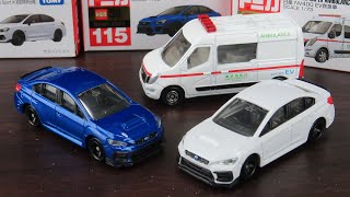 トミカ2021年5月No.44 日産 NV400 EV救急車＆No.115 スバル WRX S4 STI Sport #