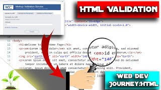 HTML Validation - Web Dev Journey: HTML