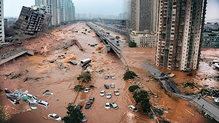 7 Minutes ago in China! Mountains, Rivers \u0026 Dams Collapsed in Sichuan, Houses \u0026 Cars Destroyed