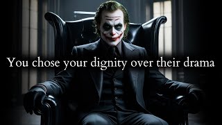 They didn't expect you'd chose your Dignity over their Drama \u0026 leave - Joker Speech