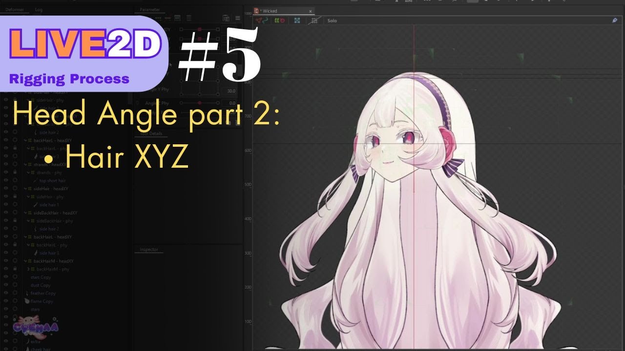 Live2d Rigging For Wickedles Head Angle Part 2 Youtube