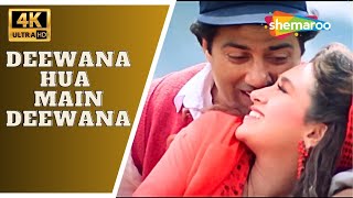 Deewana Hua Main Deewana- 4K Video | Ajay | Karisma Kapoor, Sunny Deo | Alka Yagnik | Romantic Songs