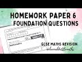 Half Past Paper - Week 6 - Foundation Edexcel GCSE Maths - Maths Revision