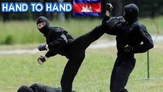 The Special Forces of Cambodia displayed their country's martial arts