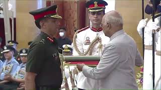 President Kovind presents Uttam Yudh Seva Medal to Lieutenant General Johnson P Mathew