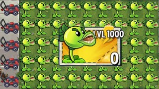 All Plants Max Level POWER-UP vs 999 Carnie Zombie LEVEL 10 - PvZ 2 Battlez