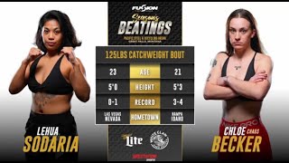 Chloe Becker vs. Lehua Sodaria - Fusion Fight League: Season's Beatings