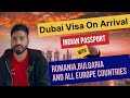 Dubai Visa On Arrival For Indian 🇮🇳 Passport Holder