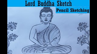 Lord Buddha | Buddha sketch | Pencil Sketch | Modern Art | Peaceful Sketch | Buddha Drawing