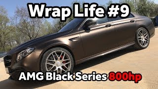 Wrap Life #9 - Oklejamy Mercedesa W213 AMG Black Series 800hp 😱! | KPMF Matt Java Brown !