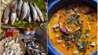 മത്തിയും കപ്പയും തേങ്ങ അരച്ച് വച്ച കറി |Sardine coconut curry with Tapioca