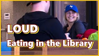 LOUD Eating in the Library!!! 🥕😲 Funny Prank with \