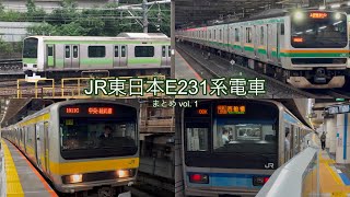 【動画集】JR東日本E231系電車 [全番代] (4K 60FPS) 〜まとめvol. 1