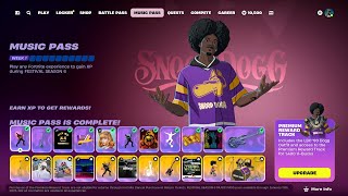 FORTNITE BUYING MUSIC PASS SNOOP DOGG