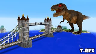 SURVIVING FROM SHIN T-REX ARRIVAL in Minecraft - Gameplay - Coffin Meme