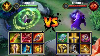 BRIGHT vs LORION | FULL BUILD FIGHT | Arena of Valor /AOV/ROV