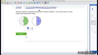 IXL 3rd grade W1 Find equivalent fractions using area models