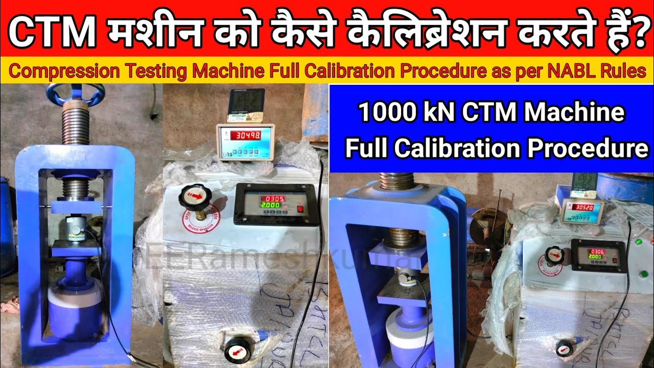 How To Calibrate Compression Testing Machine | CTM Machine Full ...