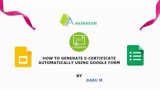 How To Generate E-Certificates Automatically using Google Form | Certify'em G Suite [English]