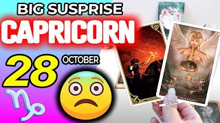 Capricorn ♑️😨 BIG SUSPRISE 😨 horoscope for today OCTOBER 28 2024 ♑️ #capricorn tarot OCTOBER 28 2024