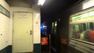 NYC Subway Special: 57th Street-7th Avenue-bound R68 (B) Entering \u0026 Leaving Canal Street