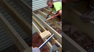 Framing a new 20x10 deck!!! #construction #howto #framing