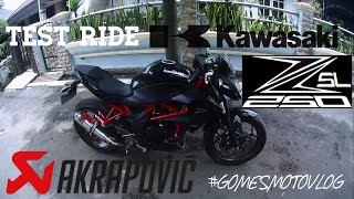 Test Ride Motor Kawasaki Z250SL with AKRAPOVIC + sedikit review