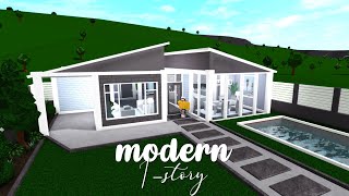 Modern Bloxburg House Layout 1 Story