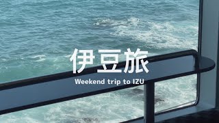 【 #伊豆旅 Vlog｜上篇 】搭上海景電車來到南國般的小鎮住一晚吧 🚃🌊 直接存入口袋名單的一泊二食住宿開箱、第一次吃伊勢龍蝦刺身 🦞🐟