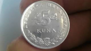 5 Kuna 2015 Hrvatska, Coin$ Value, 👀💰💰💰💰👍 Mintage-11,500,000