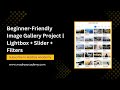 How to Build a Responsive Image Gallery with Lightbox & Thumbnail Slider | HTML CSS JS Tutorial 🔥