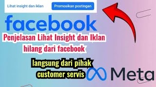 Penjelasan Lihat Insight dan Iklan di facebook langsung dari pihak Meta