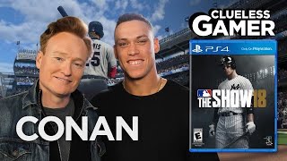 Clueless Gamer: "MLB The Show 18" With Aaron Judge | CONAN on TBS