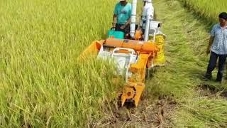 Mini rice harvester,  Combined small rice harvest machine