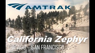 AMTRAK California Zephyr (CHICACO - SAN FRANCISCO) Complete Review - Fall/Winter