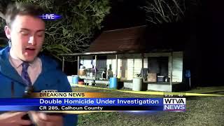Law enforcement investigate double homicide in Calhoun County