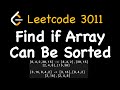 Leetcode 3011: Find if Array Can Be Sorted