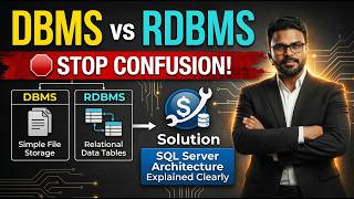 📌Stop Confusing DBMS & RDBMS! || 🎯SQL Server Architecture Explained Clearly #sqlserver 🔔