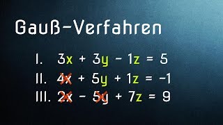 Gauß-Verfahren: Grundlagen LGS und Additionsverfahren