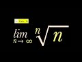 (Squeeze Theorem) limit as n goes to Infinity of nth Root n