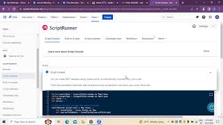 JIRA Administration working on script runner