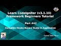 Learn CodeIgniter (v3.1.10) Framework Beginners Tutorial #42 - Complete Hooks Basics in CodeIgniter
