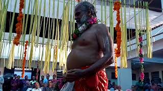 THIYYATT - AYYAPPAN THIYYATT - RITUAL DANCE (thullal) AROUND ROOPAKKALAM AND ENTERING TO KALAM. (V7)