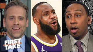 'Of course LeBron's a flopper' - Stephen A. & Max react to LeBron's warning from