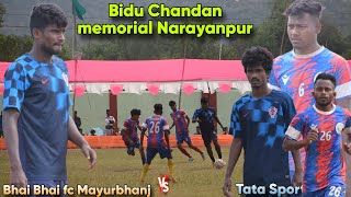 Bhai Bhai fc Mayurbhanj 🆚 TATA Sporting / Naranpur odisha football tournament 2024